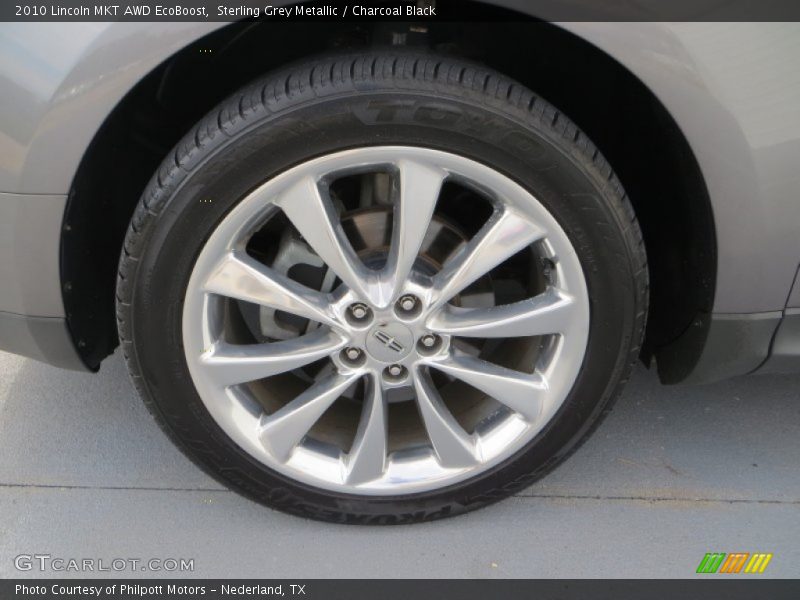 Sterling Grey Metallic / Charcoal Black 2010 Lincoln MKT AWD EcoBoost