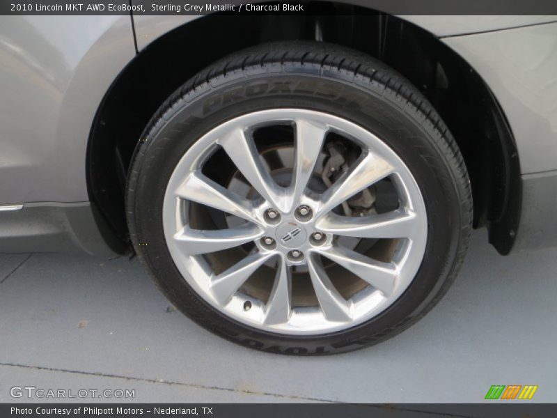 Sterling Grey Metallic / Charcoal Black 2010 Lincoln MKT AWD EcoBoost