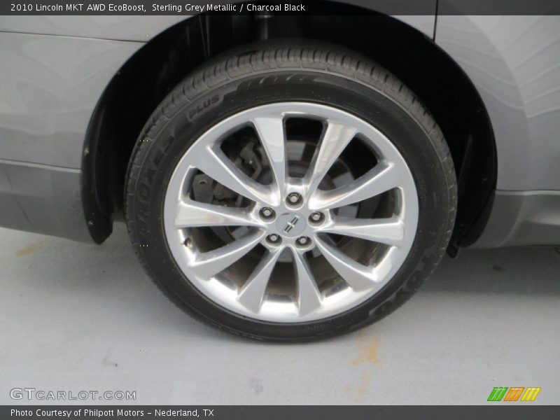 Sterling Grey Metallic / Charcoal Black 2010 Lincoln MKT AWD EcoBoost