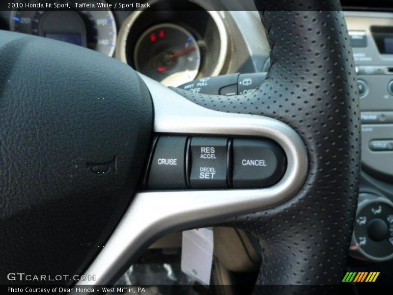 Taffeta White / Sport Black 2010 Honda Fit Sport