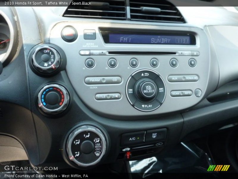 Taffeta White / Sport Black 2010 Honda Fit Sport