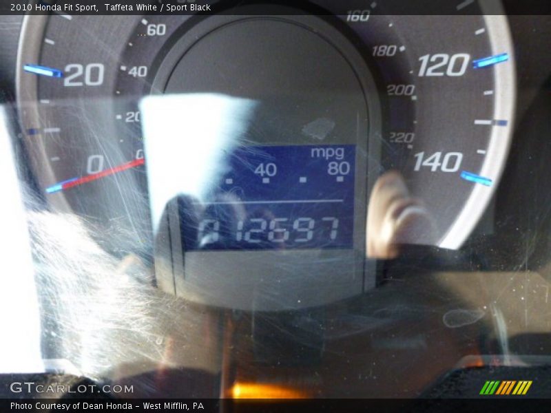 Taffeta White / Sport Black 2010 Honda Fit Sport