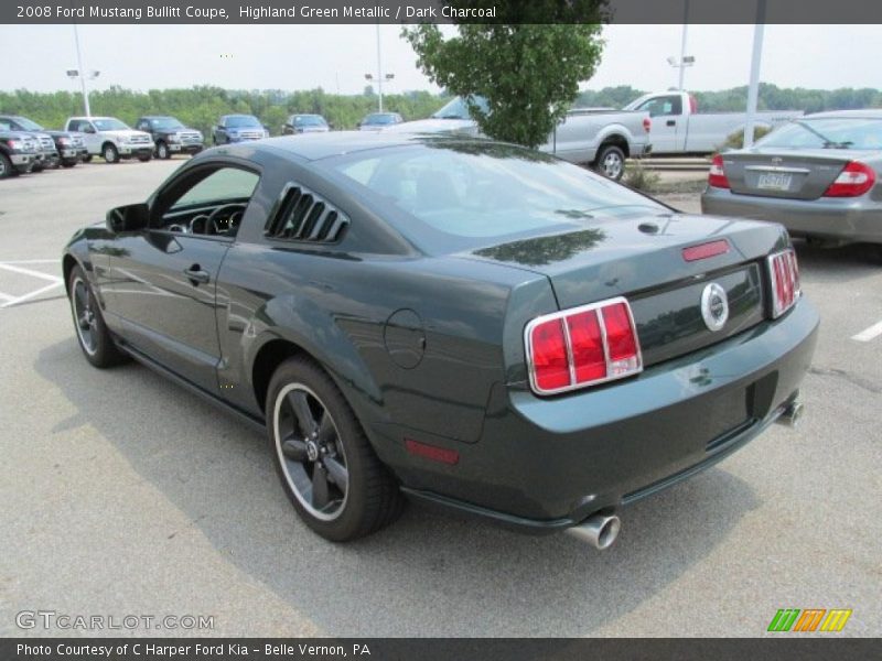 Highland Green Metallic / Dark Charcoal 2008 Ford Mustang Bullitt Coupe