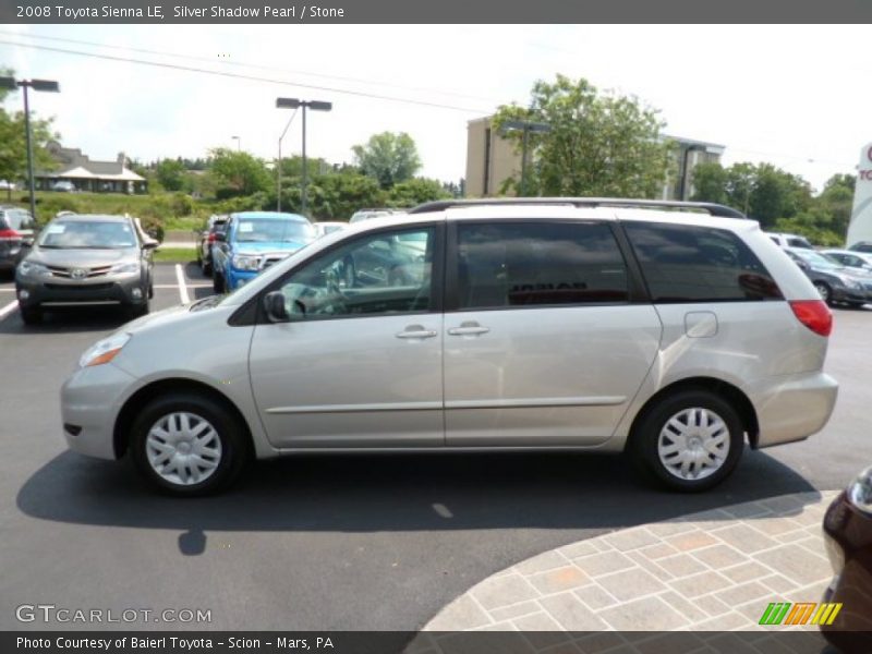 Silver Shadow Pearl / Stone 2008 Toyota Sienna LE