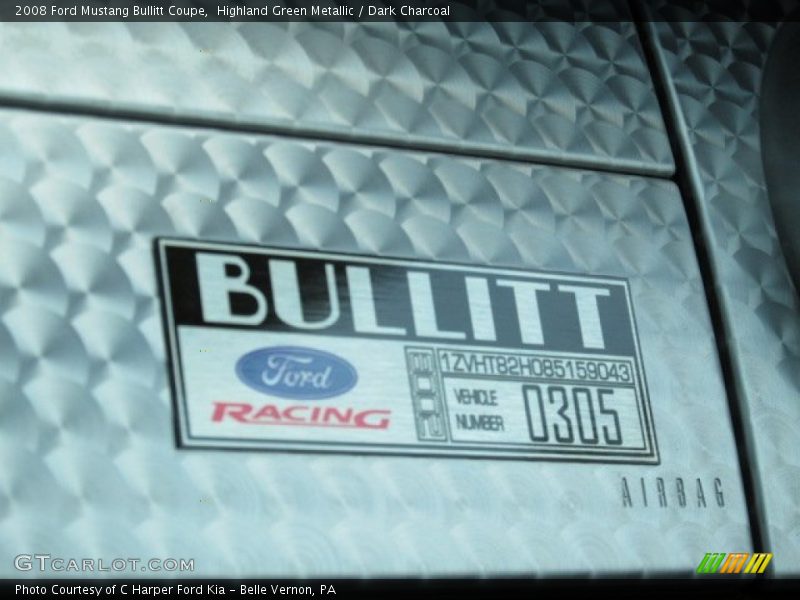  2008 Mustang Bullitt Coupe Logo