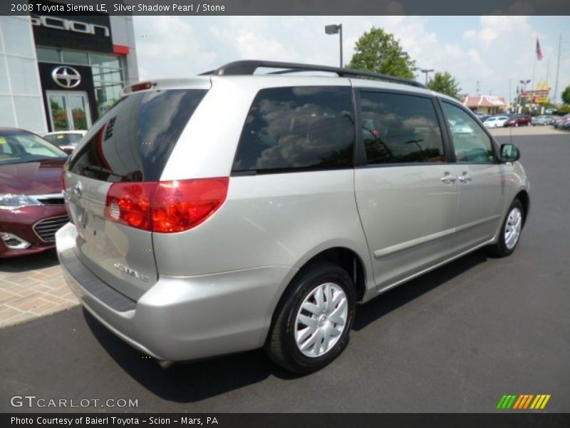 Silver Shadow Pearl / Stone 2008 Toyota Sienna LE