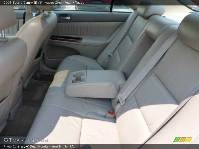 Aspen Green Pearl / Taupe 2003 Toyota Camry SE V6