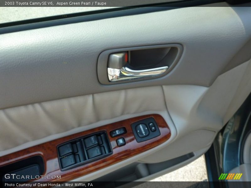 Aspen Green Pearl / Taupe 2003 Toyota Camry SE V6
