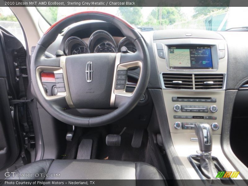 Sterling Grey Metallic / Charcoal Black 2010 Lincoln MKT AWD EcoBoost