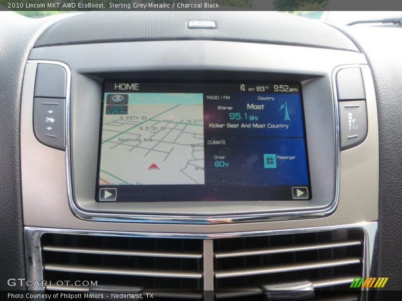 Sterling Grey Metallic / Charcoal Black 2010 Lincoln MKT AWD EcoBoost