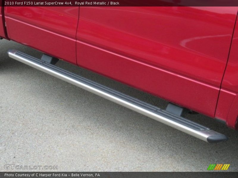 Royal Red Metallic / Black 2010 Ford F150 Lariat SuperCrew 4x4