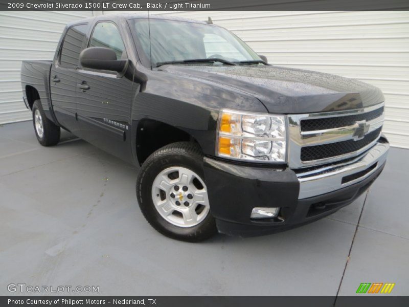 Black / Light Titanium 2009 Chevrolet Silverado 1500 LT Crew Cab