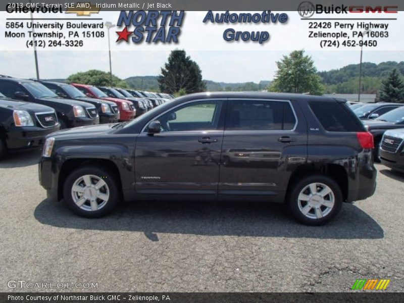 Iridium Metallic / Jet Black 2013 GMC Terrain SLE AWD