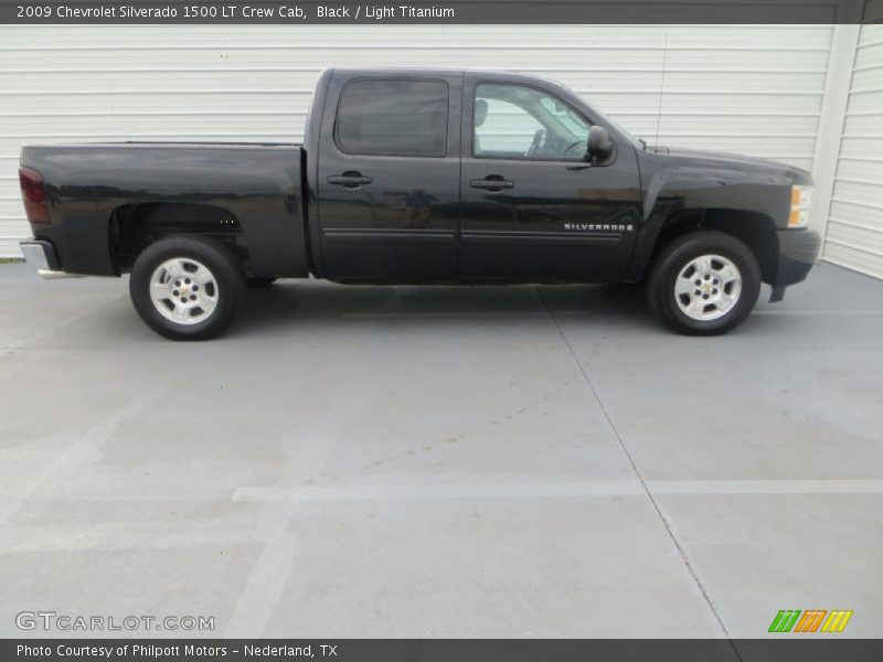 Black / Light Titanium 2009 Chevrolet Silverado 1500 LT Crew Cab