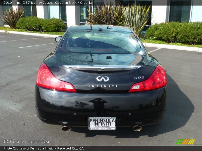 Obsidian Black / Graphite 2010 Infiniti G 37 Journey Coupe