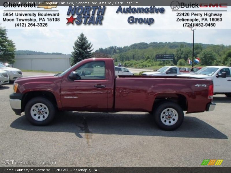 Sonoma Red Metallic / Dark Titanium 2013 GMC Sierra 1500 Regular Cab 4x4