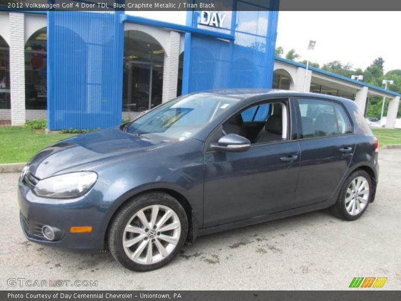 Blue Graphite Metallic / Titan Black 2012 Volkswagen Golf 4 Door TDI