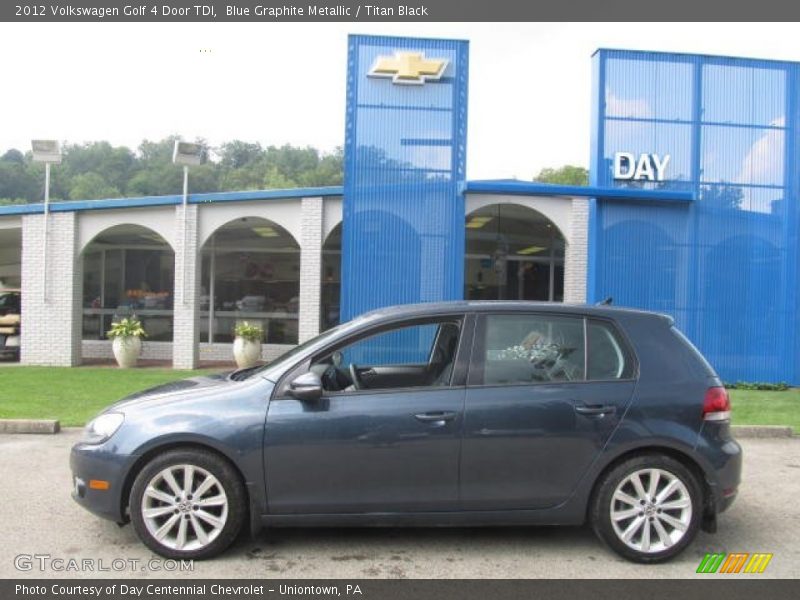 Blue Graphite Metallic / Titan Black 2012 Volkswagen Golf 4 Door TDI