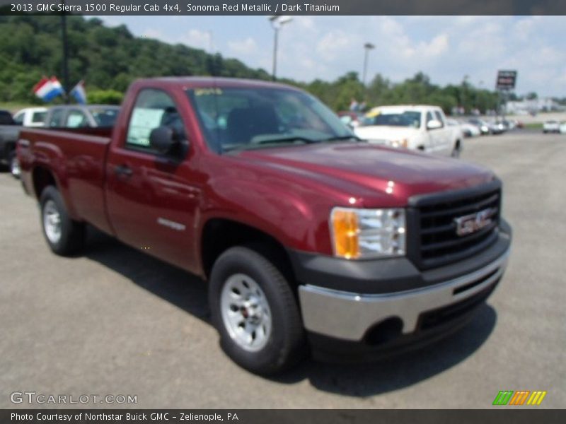 Sonoma Red Metallic / Dark Titanium 2013 GMC Sierra 1500 Regular Cab 4x4