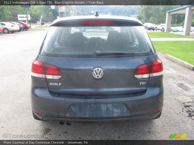 Blue Graphite Metallic / Titan Black 2012 Volkswagen Golf 4 Door TDI