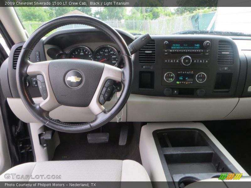 Black / Light Titanium 2009 Chevrolet Silverado 1500 LT Crew Cab