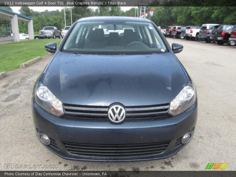 Blue Graphite Metallic / Titan Black 2012 Volkswagen Golf 4 Door TDI