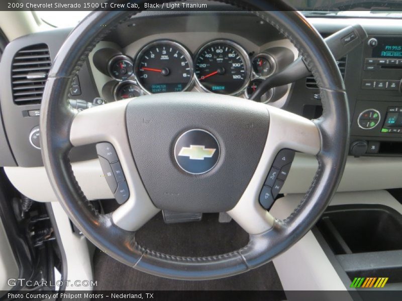 Black / Light Titanium 2009 Chevrolet Silverado 1500 LT Crew Cab