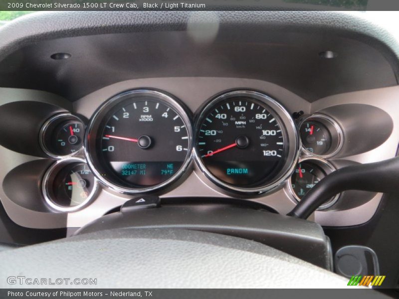 Black / Light Titanium 2009 Chevrolet Silverado 1500 LT Crew Cab