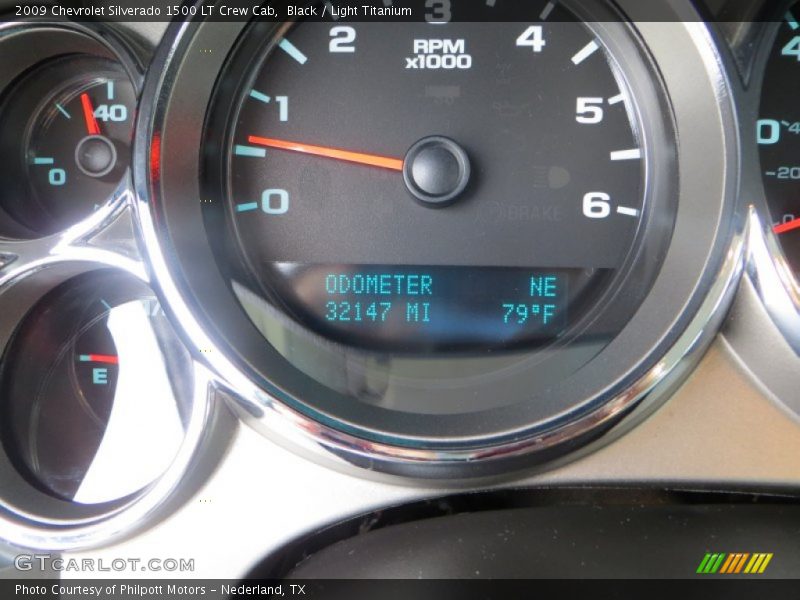 Black / Light Titanium 2009 Chevrolet Silverado 1500 LT Crew Cab