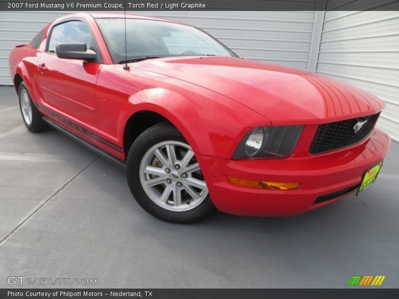 Torch Red / Light Graphite 2007 Ford Mustang V6 Premium Coupe