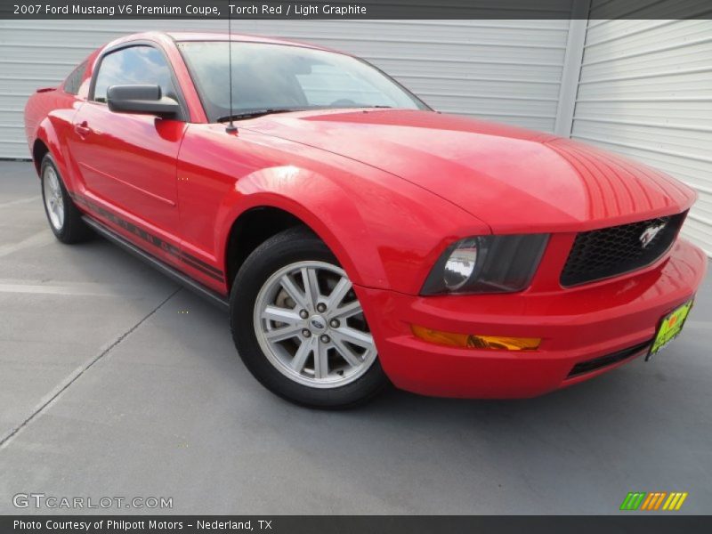 Torch Red / Light Graphite 2007 Ford Mustang V6 Premium Coupe