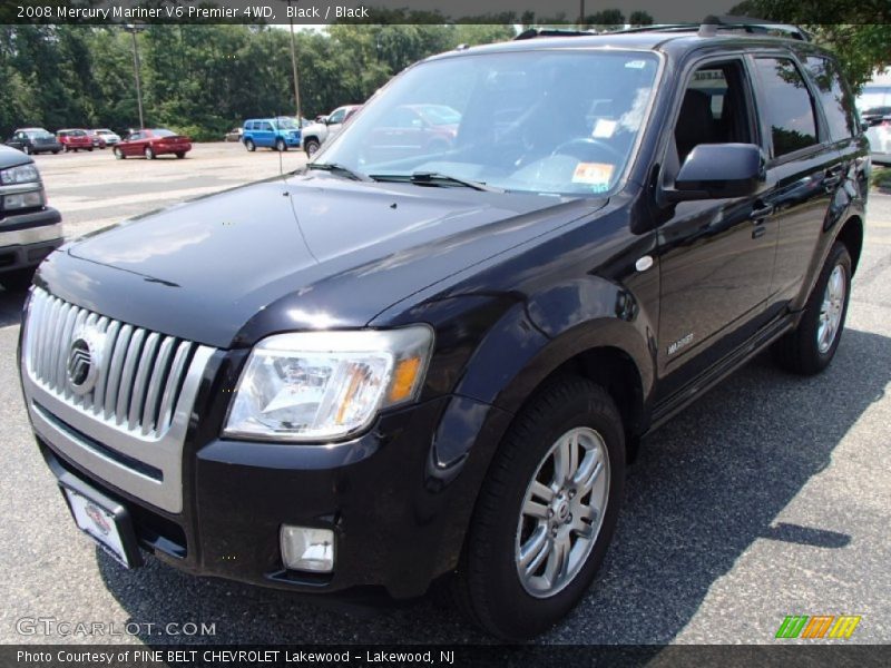 Black / Black 2008 Mercury Mariner V6 Premier 4WD