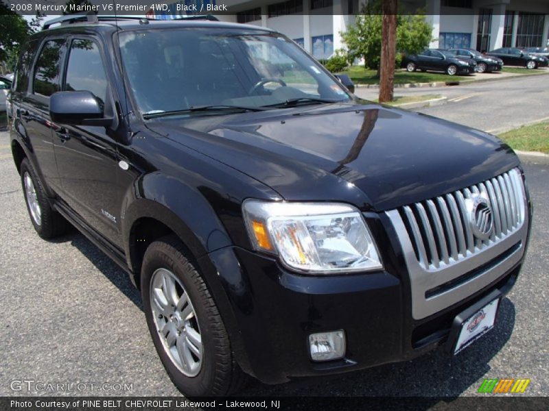 Black / Black 2008 Mercury Mariner V6 Premier 4WD