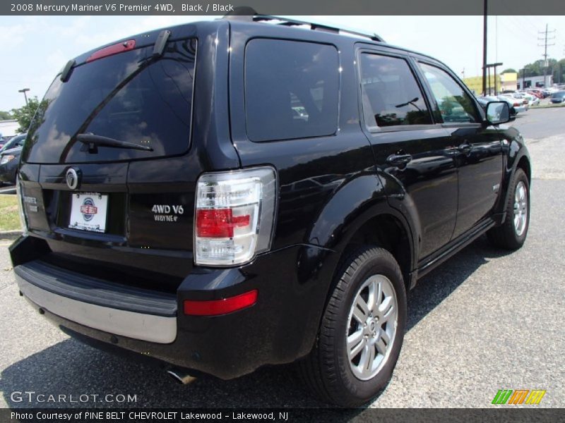 Black / Black 2008 Mercury Mariner V6 Premier 4WD