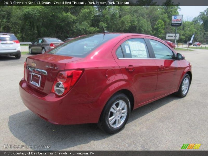 Crystal Red Tintcoat / Dark Pewter/Dark Titanium 2013 Chevrolet Sonic LT Sedan