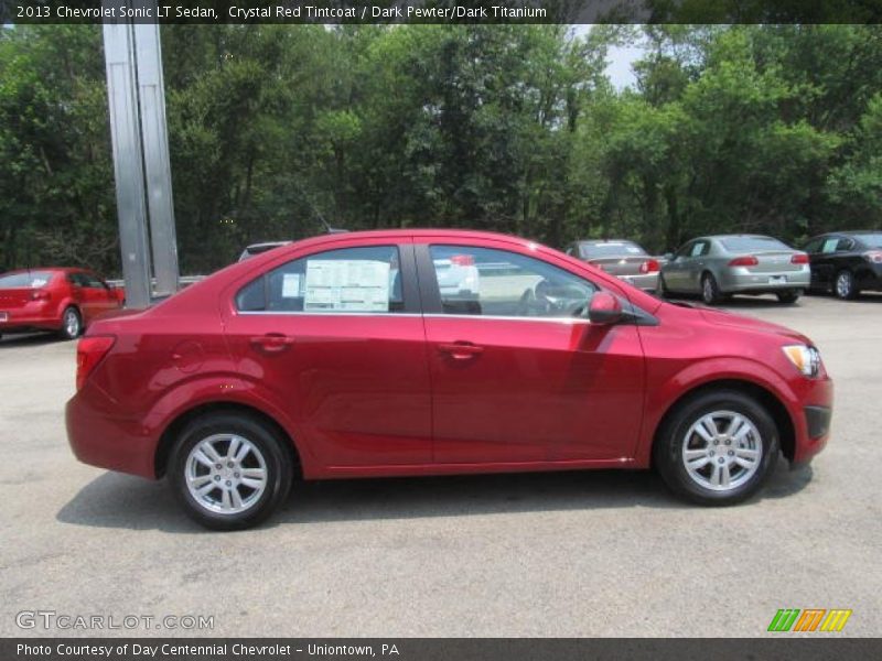 Crystal Red Tintcoat / Dark Pewter/Dark Titanium 2013 Chevrolet Sonic LT Sedan