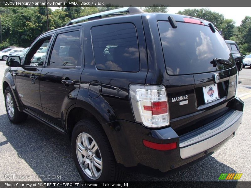 Black / Black 2008 Mercury Mariner V6 Premier 4WD