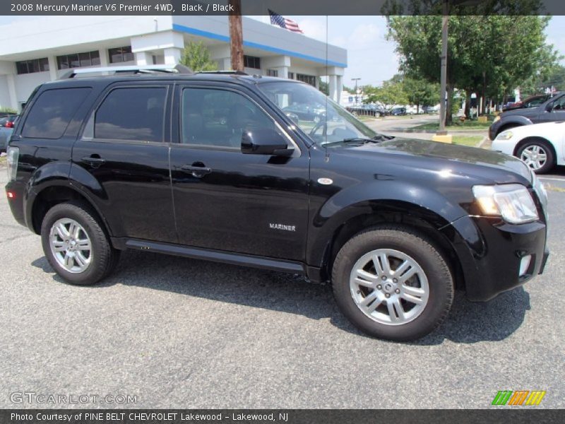 Black / Black 2008 Mercury Mariner V6 Premier 4WD
