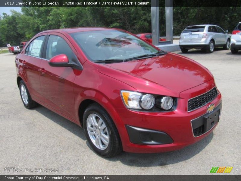 Crystal Red Tintcoat / Dark Pewter/Dark Titanium 2013 Chevrolet Sonic LT Sedan