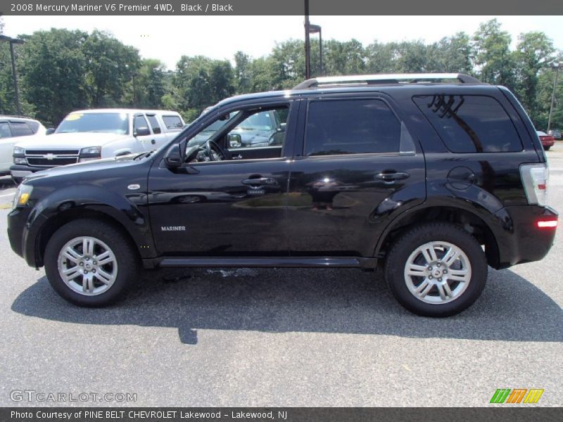 Black / Black 2008 Mercury Mariner V6 Premier 4WD