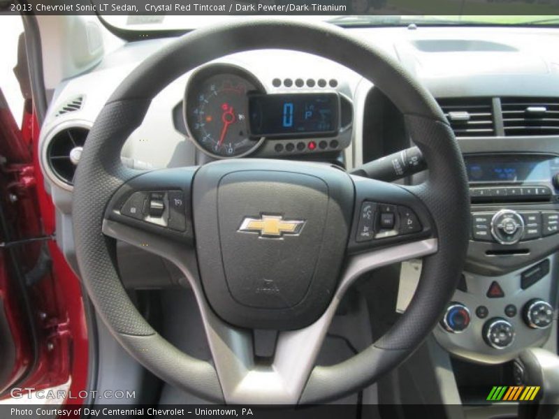 Crystal Red Tintcoat / Dark Pewter/Dark Titanium 2013 Chevrolet Sonic LT Sedan