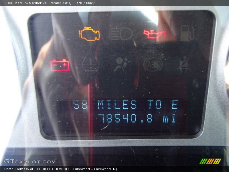 Black / Black 2008 Mercury Mariner V6 Premier 4WD