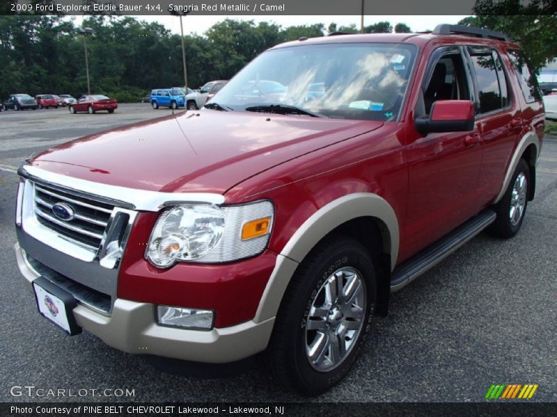 Sangria Red Metallic / Camel 2009 Ford Explorer Eddie Bauer 4x4