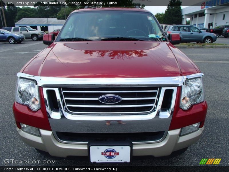 Sangria Red Metallic / Camel 2009 Ford Explorer Eddie Bauer 4x4
