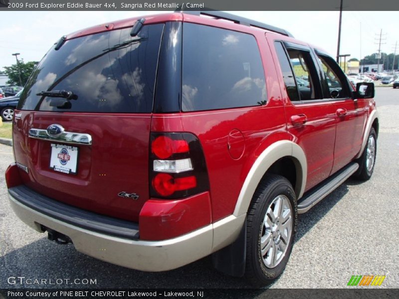 Sangria Red Metallic / Camel 2009 Ford Explorer Eddie Bauer 4x4
