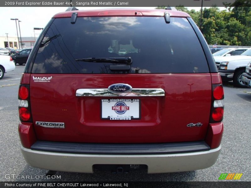 Sangria Red Metallic / Camel 2009 Ford Explorer Eddie Bauer 4x4