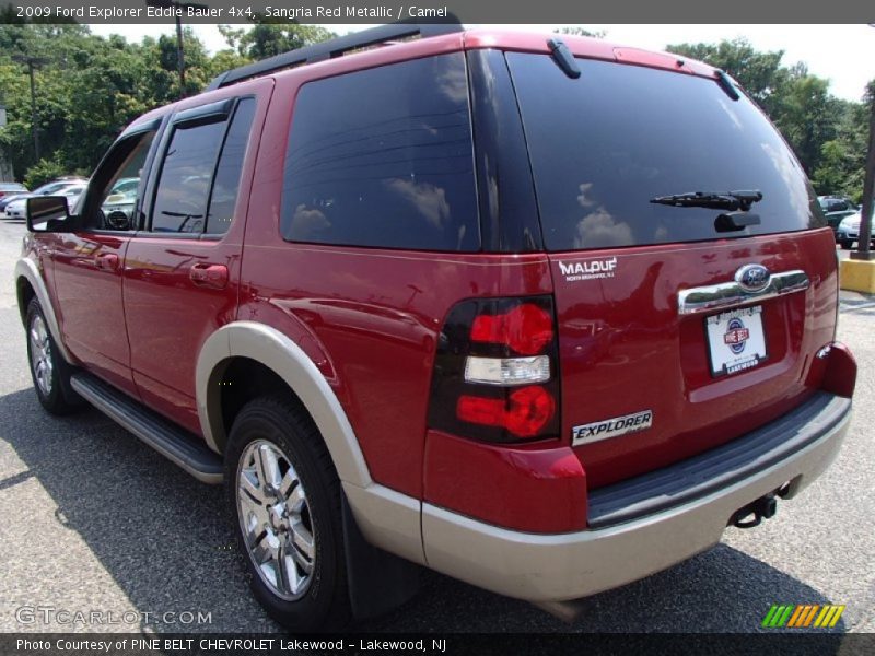 Sangria Red Metallic / Camel 2009 Ford Explorer Eddie Bauer 4x4