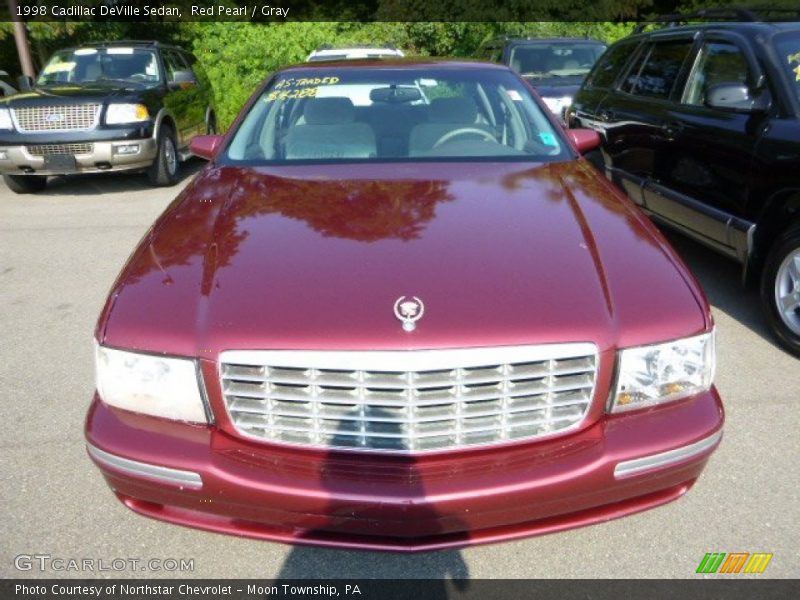Red Pearl / Gray 1998 Cadillac DeVille Sedan
