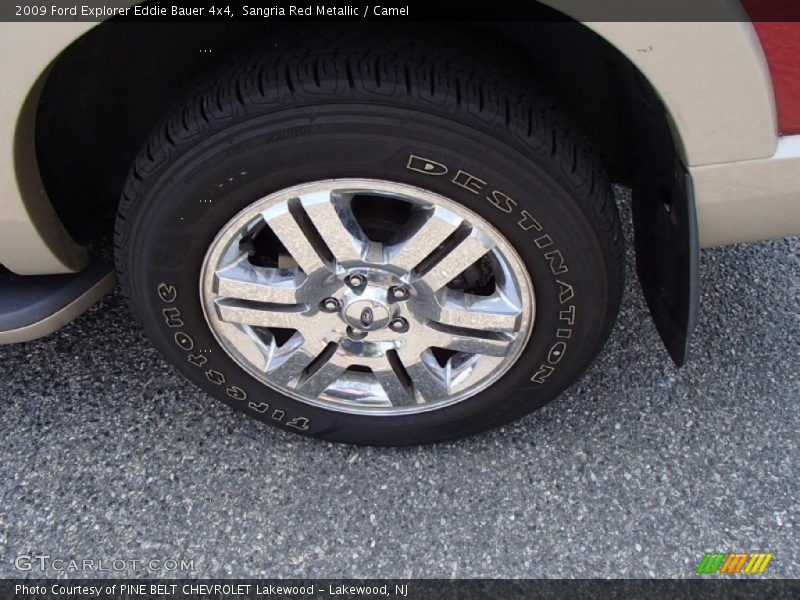 Sangria Red Metallic / Camel 2009 Ford Explorer Eddie Bauer 4x4