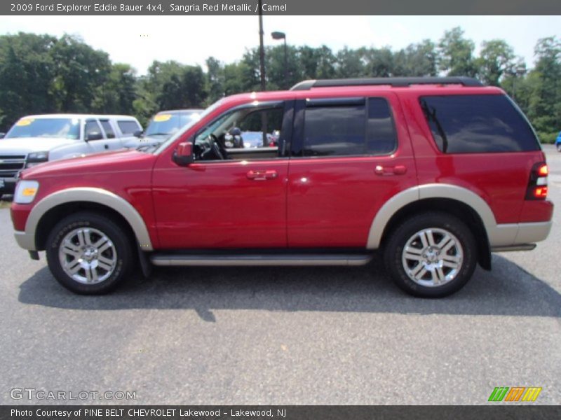 Sangria Red Metallic / Camel 2009 Ford Explorer Eddie Bauer 4x4